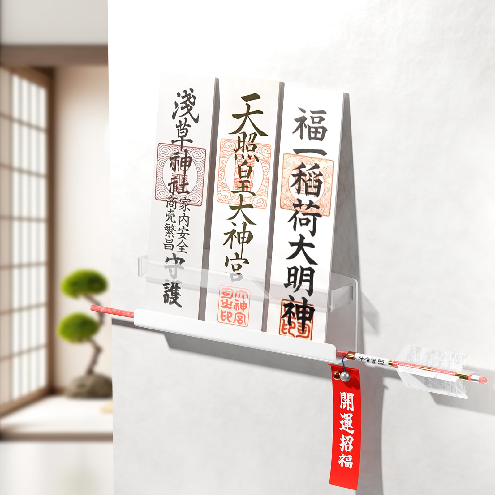 

Держатель для синтоистского храма Тоски, Синтоистский храм, Подставка для О-фуда, Держатель для амулетов и Место для хранения Хамая (Хамая) Договоренность. Подходит как для отдельно стоящих