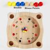 Roulette Schach Kinder Mathe Lernspielzeug Interaktives Gelegenheits-Partyspiel Kreatives Kompass-Schach Holzpuzzle Strategie-Spielzeug