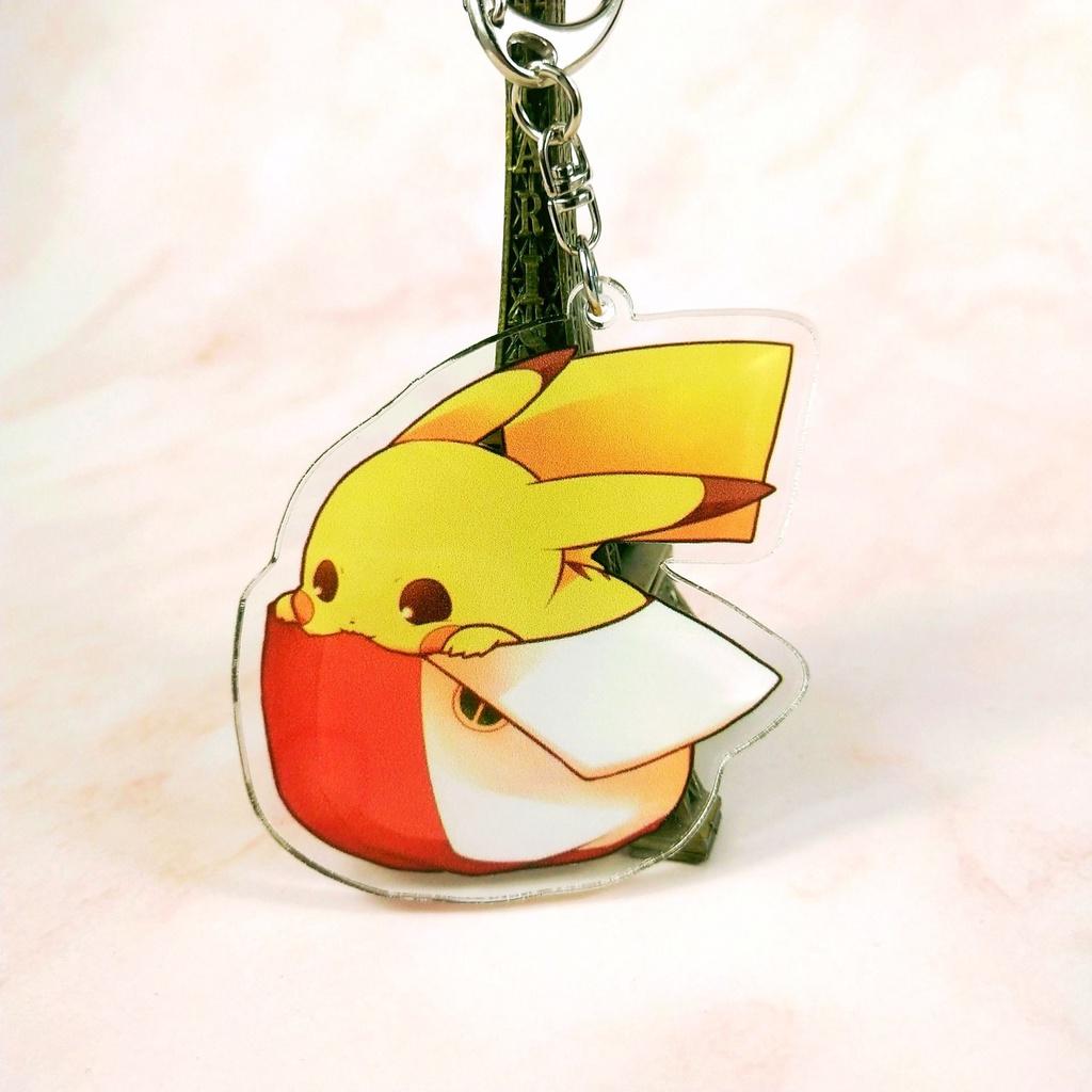 Pikachu Anime Schlüsselanhänger Laserbedruckt Hochauflösendes Acryl Für Dekoration Geschenke