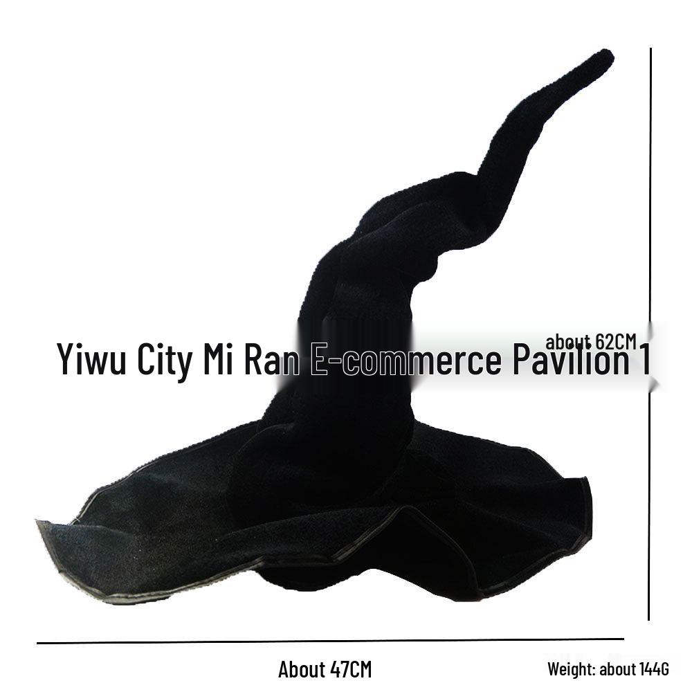 Light-Up Spiderweb Witch Hat Halloween Decoration