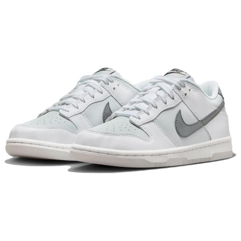 Nike Dunk Low Reflective Swoosh White GS Sneakers FV0365-100
