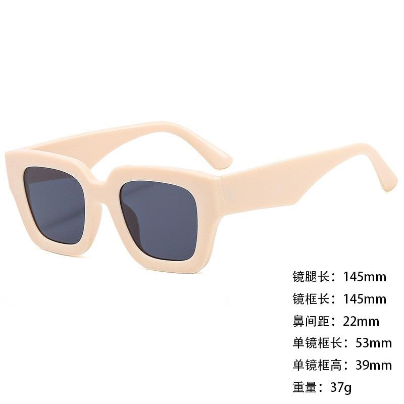 Foreign Trade Sunglasses Wide Legs Big Frame Vgo88 Men'S And Women'S Jelly Color Personalized Uv400 Sunglasses