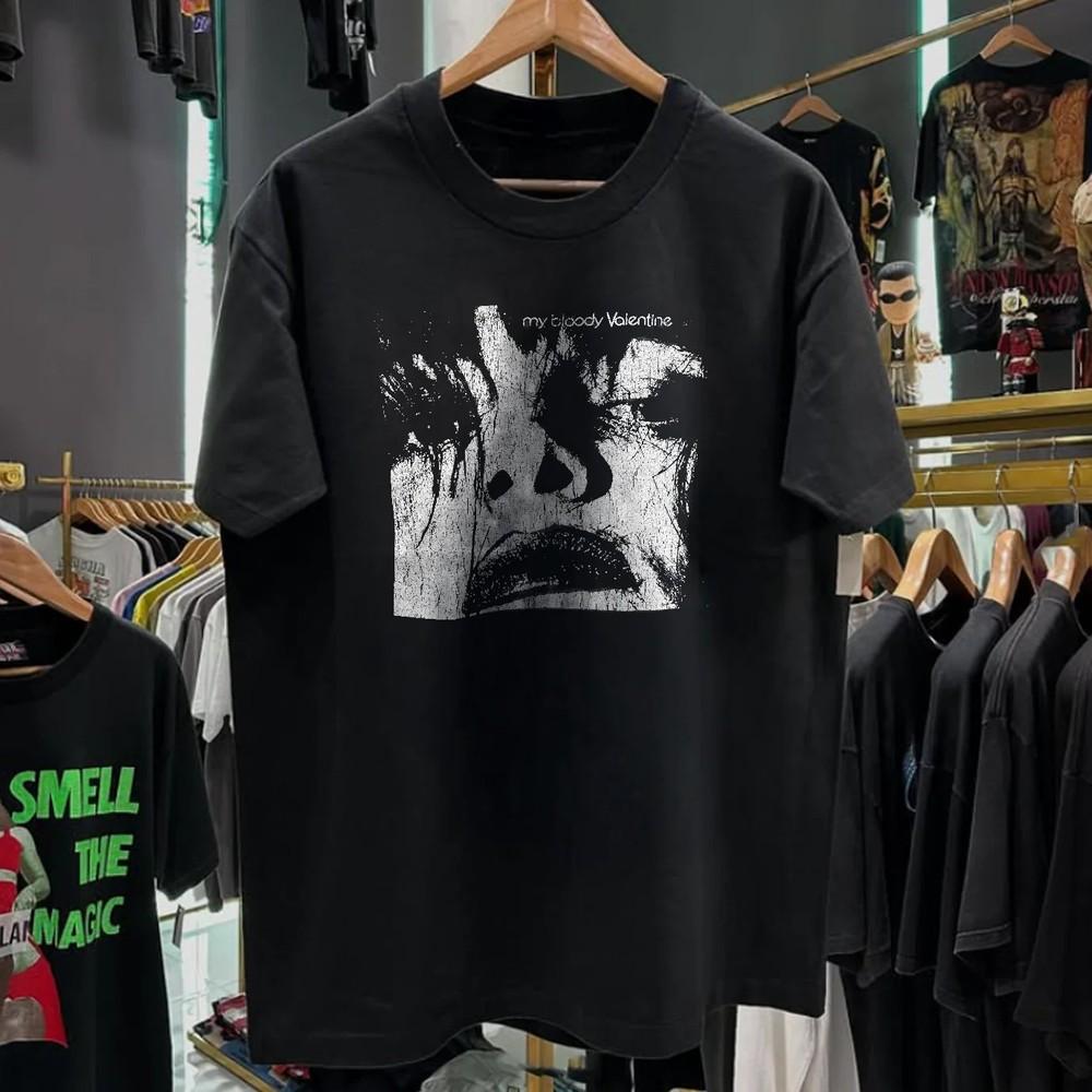 1995 My Bloody Valentine Seminal Ep Rare Washed Black T-Shirt Mens Large Unisex T-Shirt S