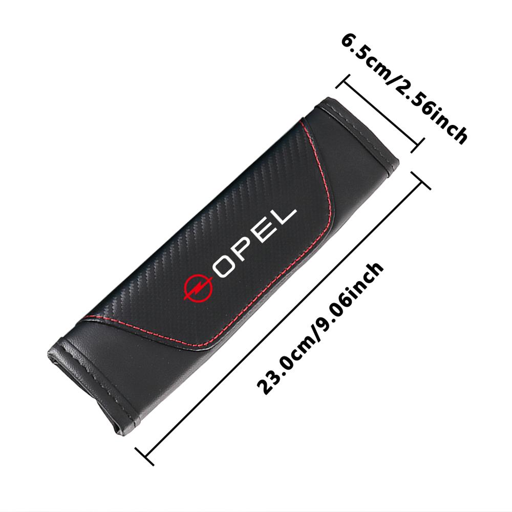 2Pc Car Seatbelt Shoulder Protector Cover Safety Belt Ornament Accessories For Opel OPC Astra J G K Insignia Corsa Car Valve Cap