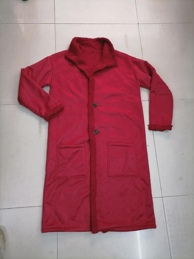 Men's Thick Winter Suede Long Coat