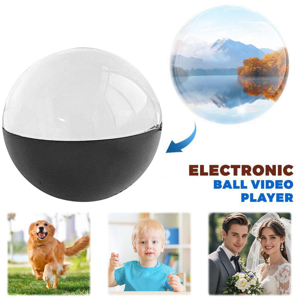 2.7In Ultrasound Crystal Ball Video Player WIFI 3D Memory Orb Electronic Display Memory Crystal Ball Uploadable Videos & Photos