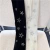 Punk Rhinestone Star Top Thigh High Stocking Y2K Gothic Stockings Cute Pantyhose for Women Girls