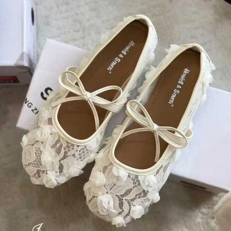 Fashion Bow Women Flats Shoes Casual New Loafers Sport Sandals Mary Jance Shoes Cozy Summer 2025 Sneakers Woman Shoes Zapatillas Mujer