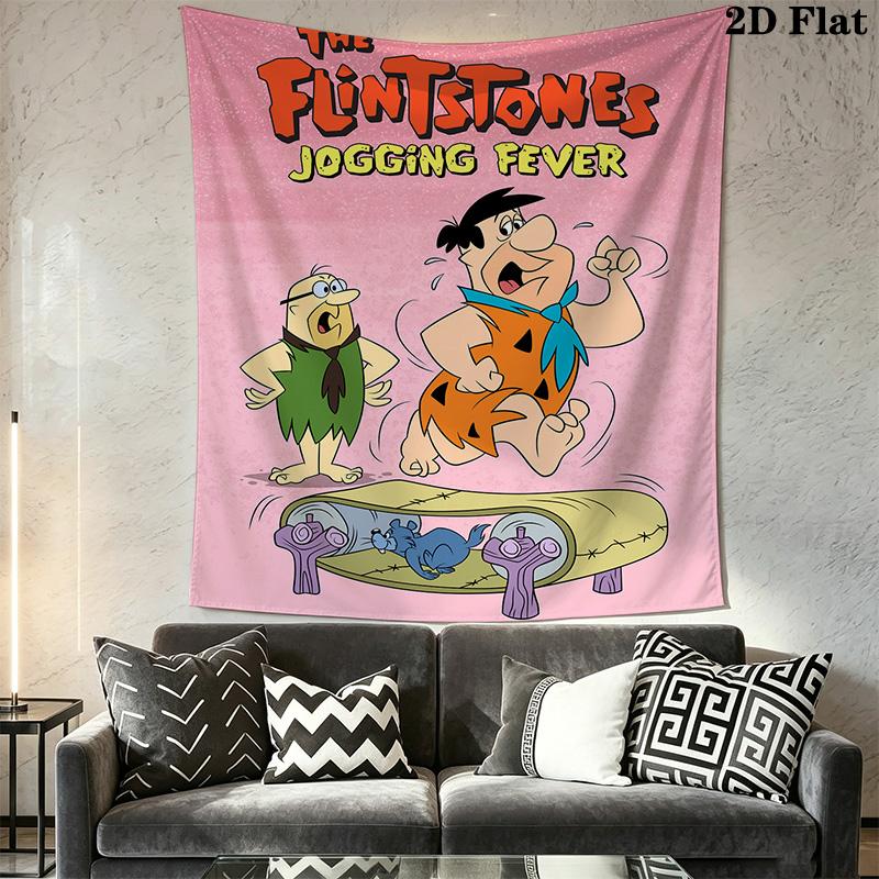 Stone Age Family Pattern Home Decor Tapestry, Wall Hanging, Decorative RV Wall Cloth.MGT0918490