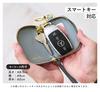 Lizdays Smart Key Case with Clear Small and Round Zipper and Chain Key Ring for Car and House Keyless Cute and Stylish Elephant Design Women's Window,