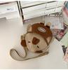Torebka dziecięca damska torba typu crossbody torba na ramię z kreskówkowym misiem