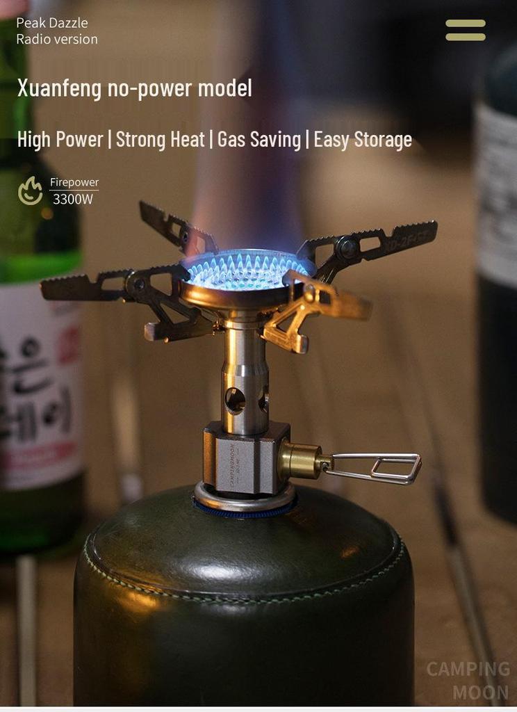 CAMPINGMOON High-Power Portable Camping Stove for High-Altitude Water Boiling