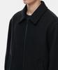 Musinsa Standard Wool Blend Minimal Blouson Jacket [Black]