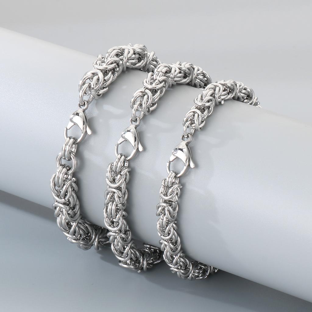 6/7/8mm O Ring Chain Bracelet for Men Women - Stainless Steel 304 - KB168577-Z