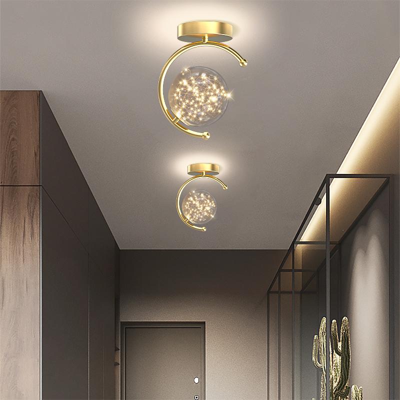 Lámpara de Araña de Techo LED para Pasillo Dormitorio Comedor Pasillo Galería Restaurante Vestíbulo Luces Interiores para el Hogar