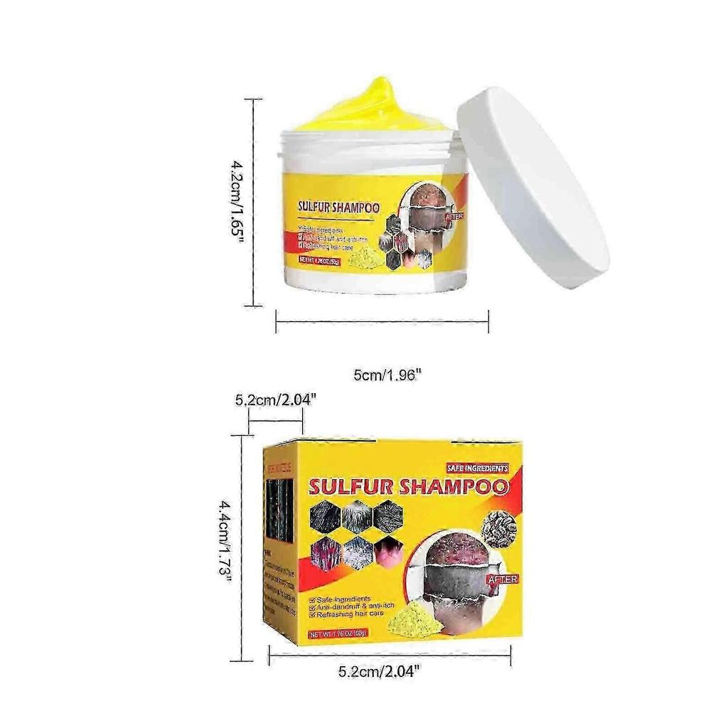 Zolfo Per Rimuovere I Pidocchi, Alleviare Il Prurito, Controllare Il Grasso, Pulire I Follicoli, Rimuovere E, Cuoio Capelluto 50g