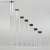 Contenants Cylindriques en Plastique Transparent avec Couvercles - Tailles Assorties Tubes de Rangement pour Loisirs Créatifs, Collations & Petits Objets