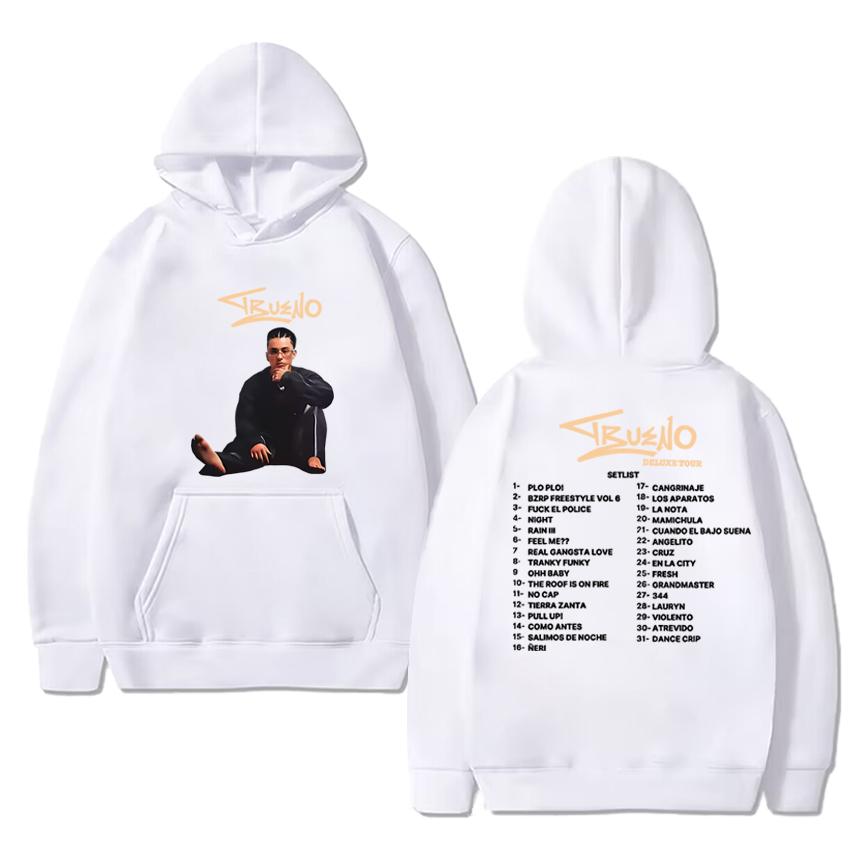 Personalized Trueno Rapper World Tour 2025 Double Sided print Hoodie Men women vintage hip hop streetwear Unisex Fleece pullover