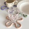 Silicone Heat Resistant Hot Pads Reusable Non-Slip Hangable Coasters for Cups Pots Plates Wear-resistant