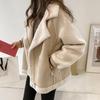 Loose Fur One-piece Suede Coat Women's Short Jacket