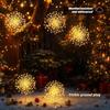 3er-Pack Starburst Weihnachtsbaum-Sternspitze mit 80 LED-Lichtern, Warmweiß