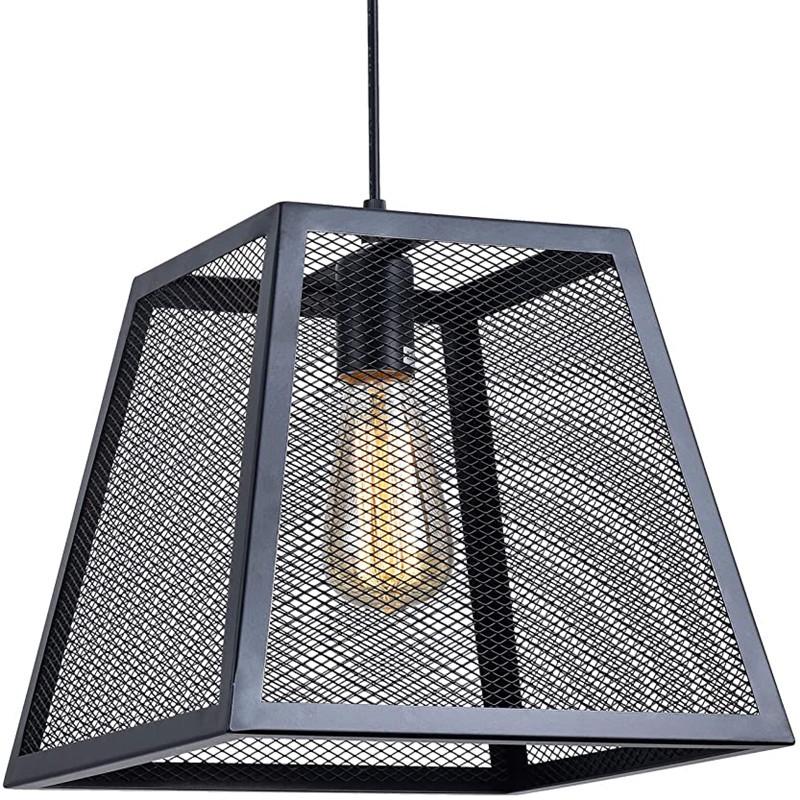 Retro Industrial Pendant Light: American Country Style Wrought Iron Small Lamp for Bars & Cafes