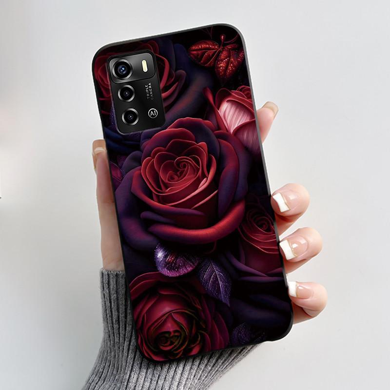 Casing For ZTE Blade V40 Vita 8045/A72 4G Case Luxury Dragon Cute Cool Boys Girls Black Matte Soft TPU Silicone Shell Back Cover