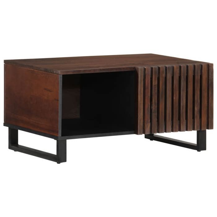 VidaXL Coffee Table Brown 80x51x40 Cm Solid Mango Wood, Side Table, Living Room Table, End Table, Table of 377458