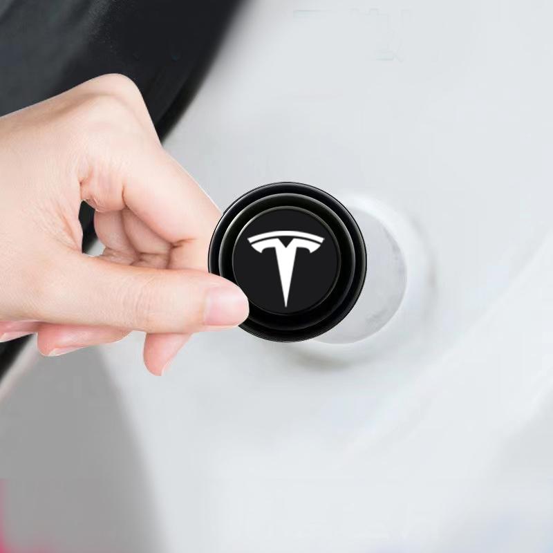 Car Door Shock Absorber Cushion Shockproof Pad Car Styling For Tesla Model 3 Model X S 2016-2020 Decals TM3 TMX TMS Decal