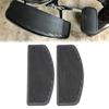 Hard Rubber Motorcycle Floorboard Insert Pair, Ribbed Front Replacement Pads, D-Shape Black Set, Left Right Pads, 30cm/11.8inch x 10.5cm/4.1inch