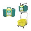 34L Mobile Emergency Eyewash Cart - 9 Gallon Portable Laboratory Unit