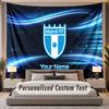 Custom Name Text Tapestry Malmö FF Personalized Polyester Wall Tapestry For Bedroom And Room