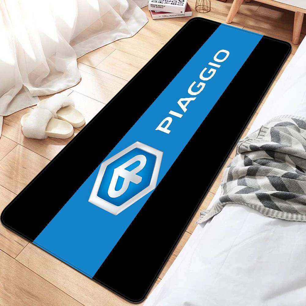 

P-Piaggio Logo Floor Mat Cheaper Anti-slip Modern Living Room Balcony Printed Bedside Mats 50x80cm