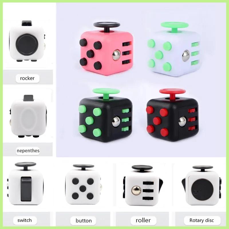 Fidget Cube Antistress Toys Hand Pinching Venting Anti Anxiety Games Kids Gift 6Sided Playable Decompression Finger Tip Dice
