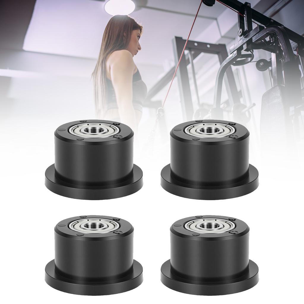 4 PZ Ruote a Rullo per Macchine da Palestra 42mm Cuscinetto Metallico Rullo in Poliuretano per Attrezzature Fitness per l'Esercizio