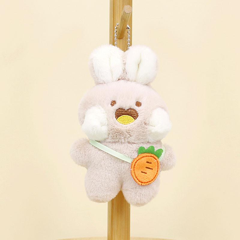 Adorable Plush Bunny Keychain Soft Stuffed Rabbit For Handbags And Backpacks