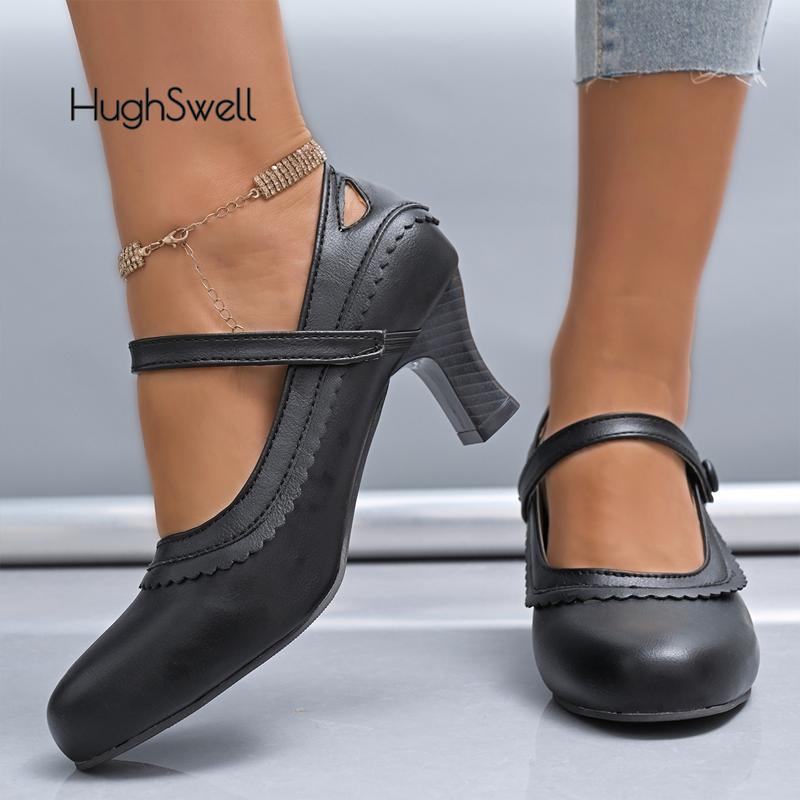 Módní Retro Zelené Kožené Mary Jane Lodičky Žena Vintage Volánkový Design Vykrojené Šaty Zapatos Dámský Značkový Design Derby Boty Plus Size