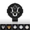 7 Inch Car LED Spotlight Angel Eyes Round DRL Headlight High Beam/Low Beam Auxiliary Work Light for Automobile SUV 4X4 Off Road Vehicle UTV