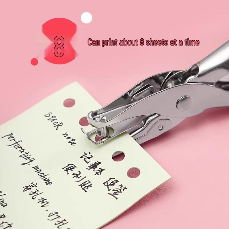 Round Hole Punch for Loose Leaf Binder