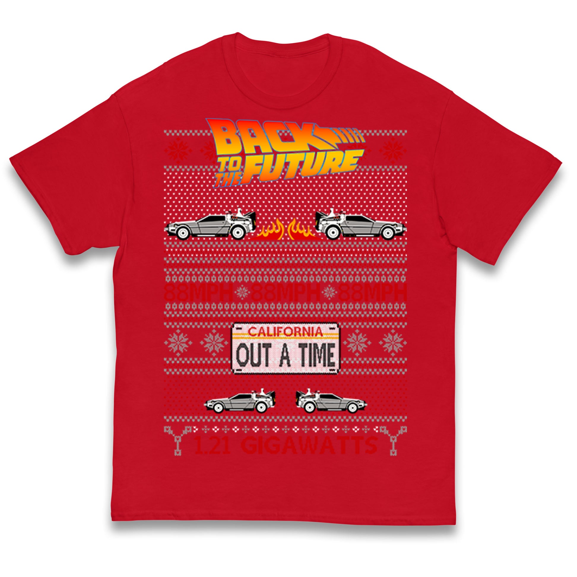 Back To The Future Out A Time Christmas Kids T Shirt 100