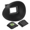 22mm Rubber Viewfinder Eyecup with Top Cold Shoe Cover Spirit Level for 5D2 5D 6D Camera
