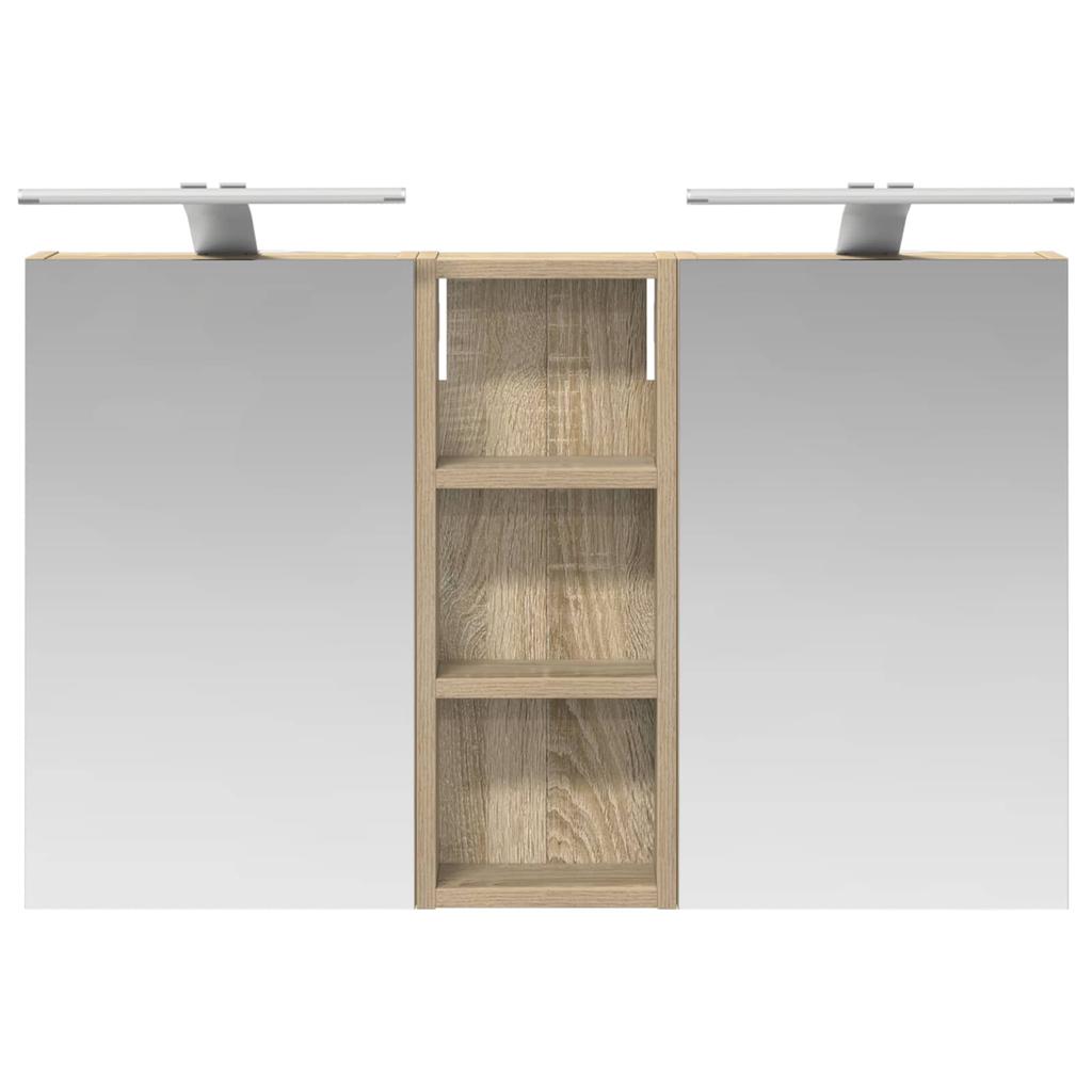 Bathroom Cabinet Set 3 Pcs 80 X 10.5 X 50 Cm Engineered Wood