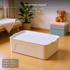 Plastic Storage Bin with Lid, Stackable Organizer Box, Clothes & Toy for Bedroom, Closet,