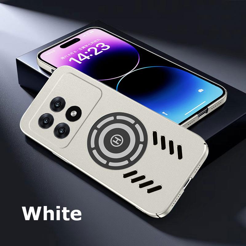 

Для Xiaomi Redmi K70 K70E K60 K60E K50 K40S K40 Ultra Gaming Pro Ice Магнитное рассеивание тепла Матовый чехол для ПК Дышащий охлаждающий чехол K70E белый