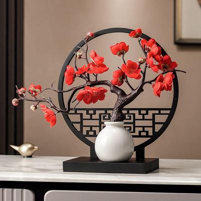 New Chinese Style Ceramic Vase - Elegant Flower Arrangement Decoration for Living Rooms