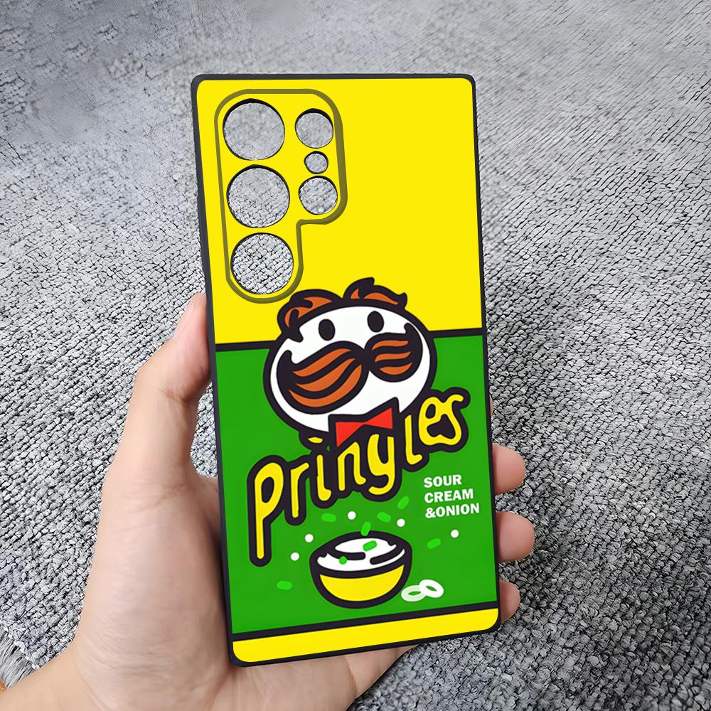 Fashion P-Pringles Phone Case For Samsung S26 S25 Plus S20 S20 Plus S22 Ultra S23 FE S21 Plus S21 Ultra Soft Cover