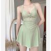 2024 Summer Women's One-Piece Swimsuit: Slimming, Belly-Flattering, Dress Style for a Beach-Ready Look