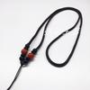 Ethnic Jade & Red Agate Necklace with Pendant for Men and Women