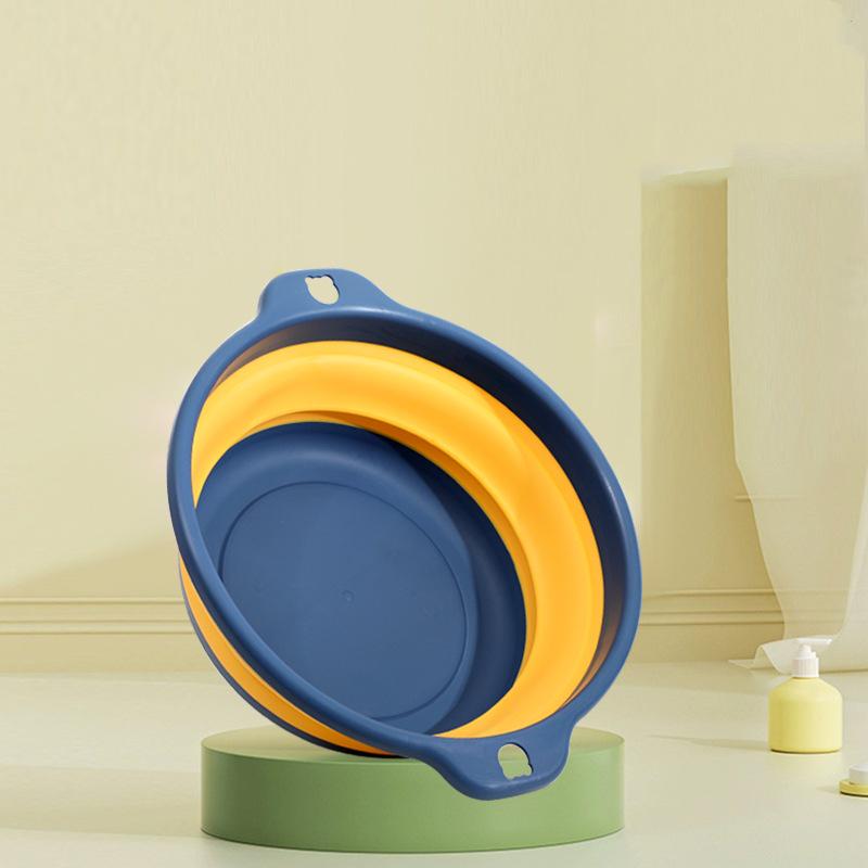 Portable Folding Washbasin: Large Plastic Basin for Students, Children, Dorms & Laundry
