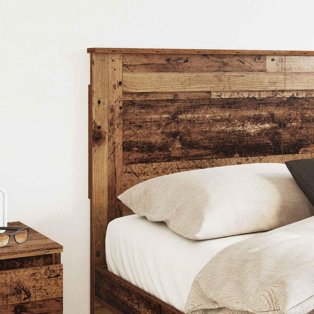 Headboard with Reclaimed Wood Look 150 cm Engineered Wood